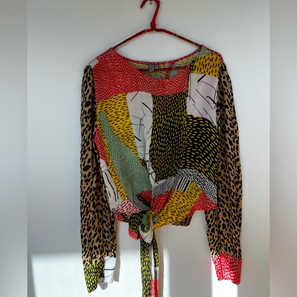 Multicolor Anthro blouse